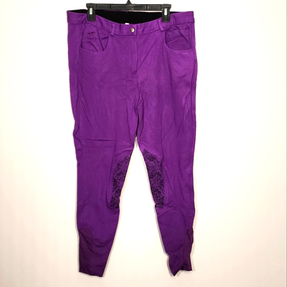 Piper Purple Knit Silicone Knee Patch Breech size 40R